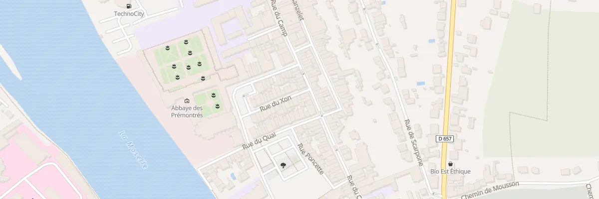 Plan du 30 Rue du Xon à Pont-à-Mousson