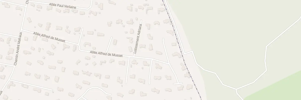 Plan du 416K All Alfred de Musset à Garéoult