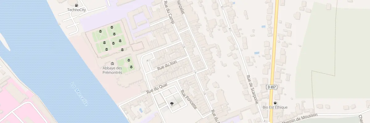 Plan du 32 Rue du Xon à Pont-à-Mousson