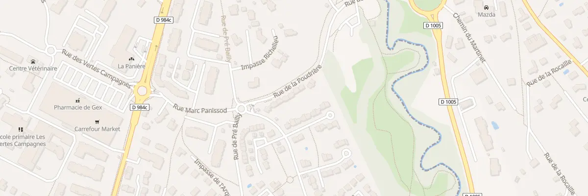 Plan du 88 Rue de la Poudriere à Gex