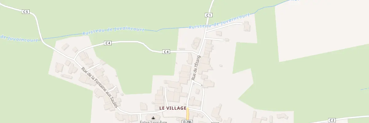 Plan du 99 Rue de l’Etang à Juvaincourt