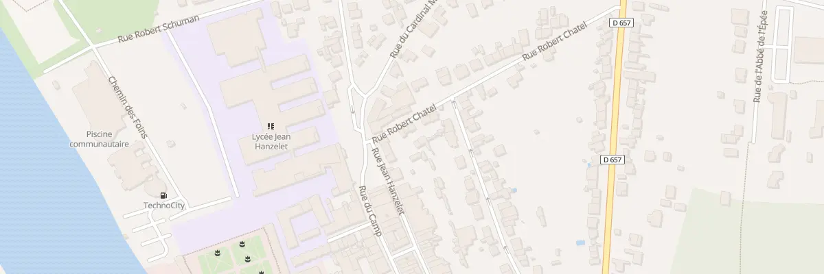 Plan du 6 Rue Robert Châtel à Pont-à-Mousson
