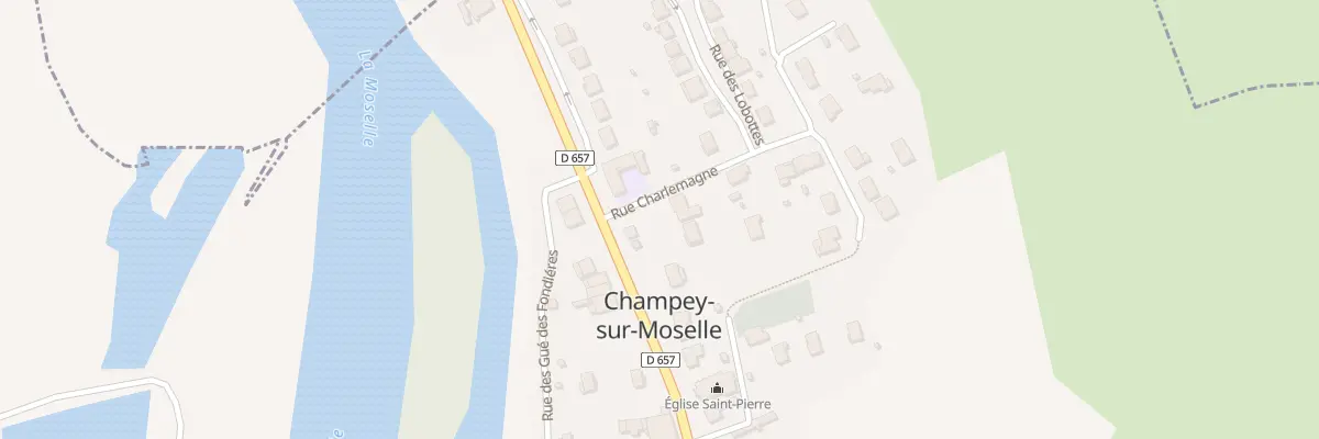 Plan du 2 Rue Charlemagne à Champey-sur-Moselle