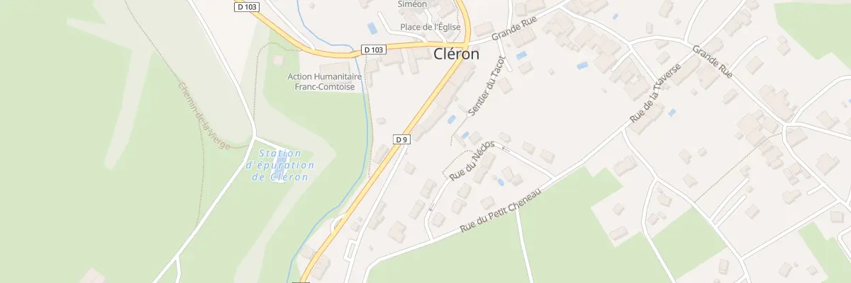 Plan du 7 Rue de la Lave à Cléron