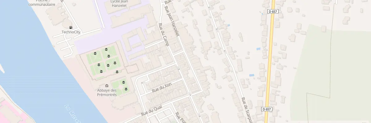 Plan du 11T Rue Hanzelet à Pont-à-Mousson