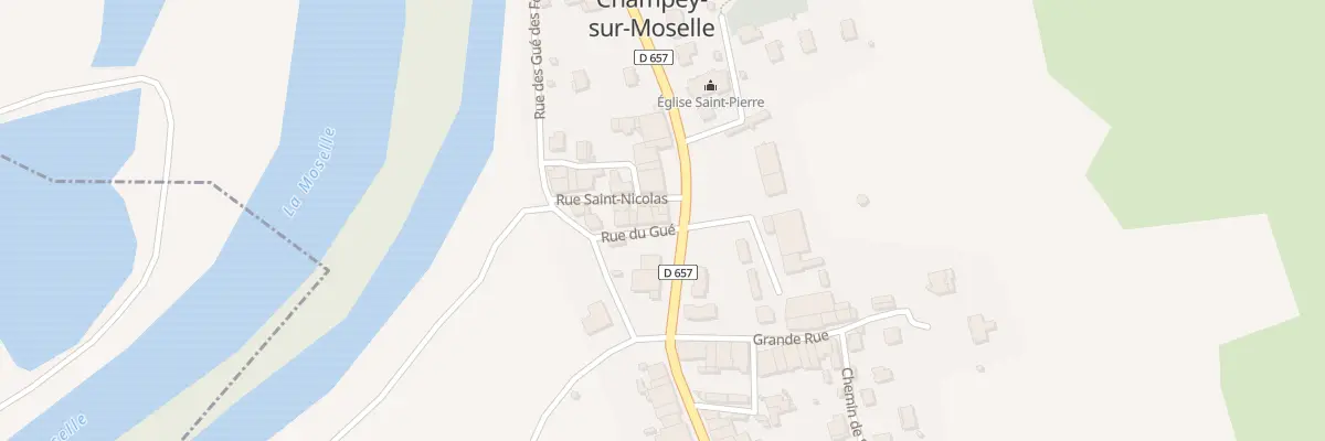 Plan du 2 Rue du Gué à Champey-sur-Moselle