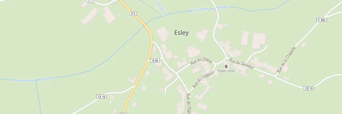 Plan du 51 Rue de l’Eglise à Esley