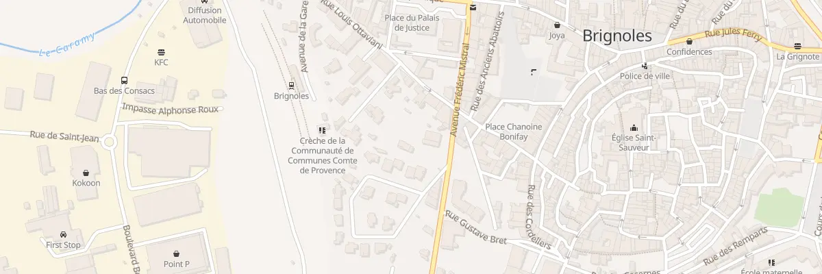 Plan du 1B Che du Canal Béal à Brignoles