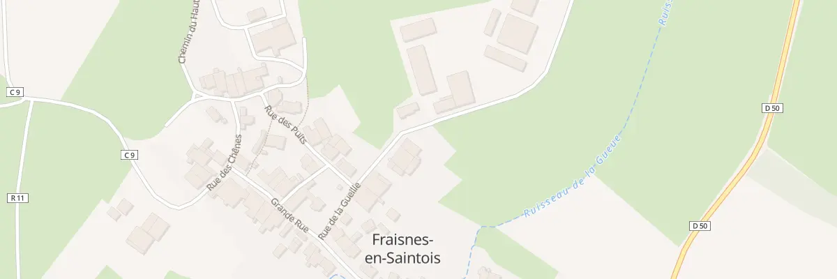 Plan du 12 Rue de la Gueille à Fraisnes-en-Saintois