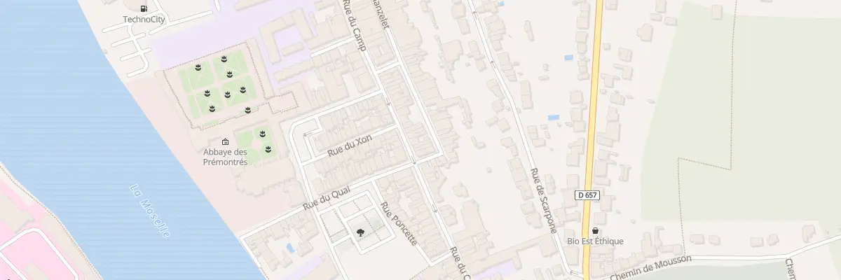 Plan du 52 Rue du Camp à Pont-à-Mousson