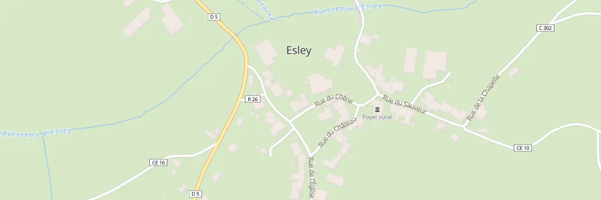 Plan du 24 Rue du Chêne à Esley