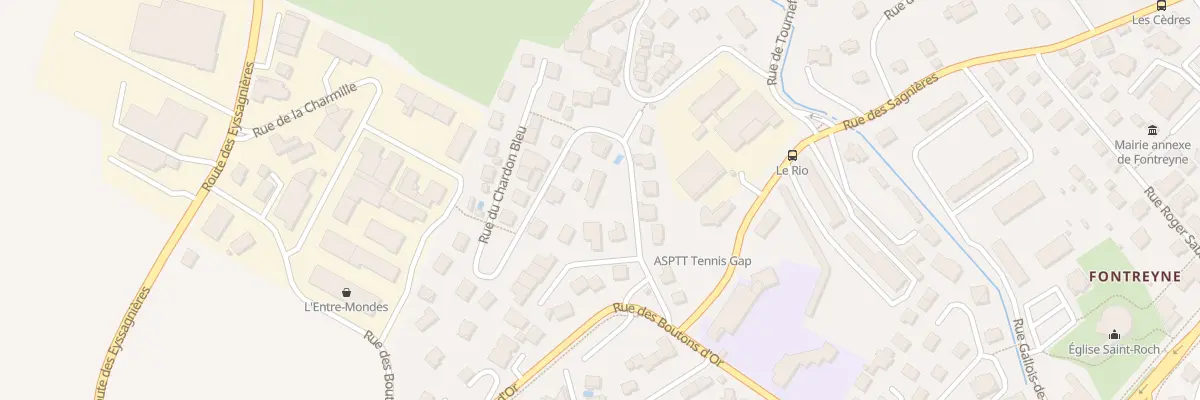 Plan du 8 Rue du Chardon Bleu à Gap