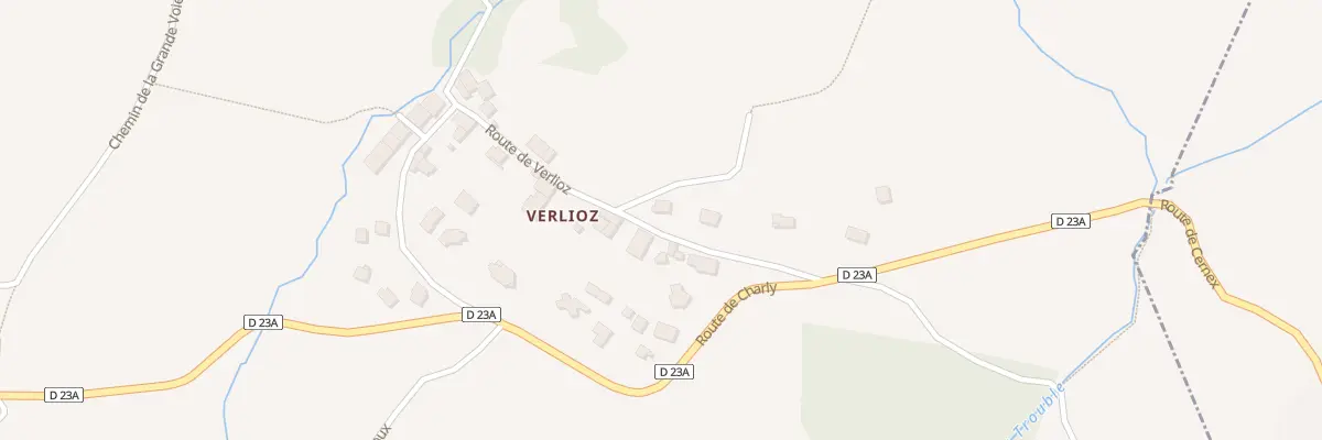 Plan du 409 Rte de Verlioz à Cernex