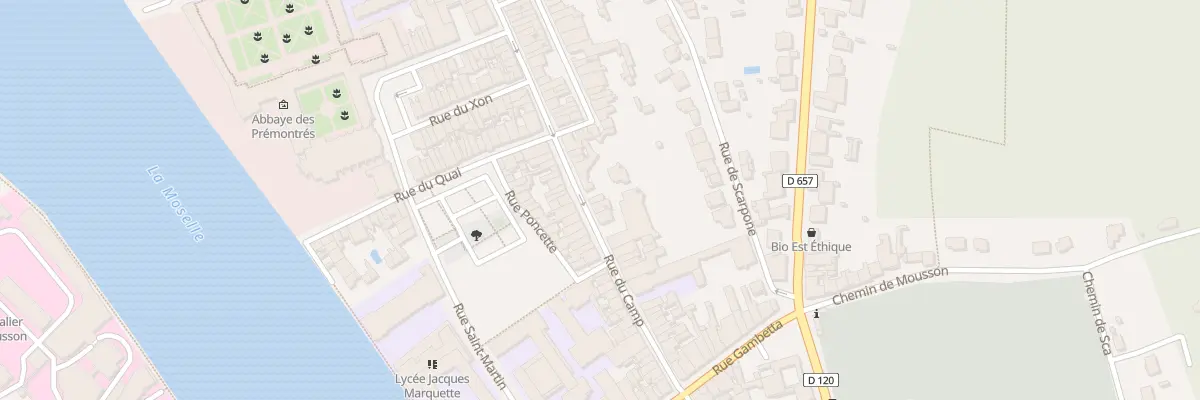 Plan du 36 Rue du Camp à Pont-à-Mousson