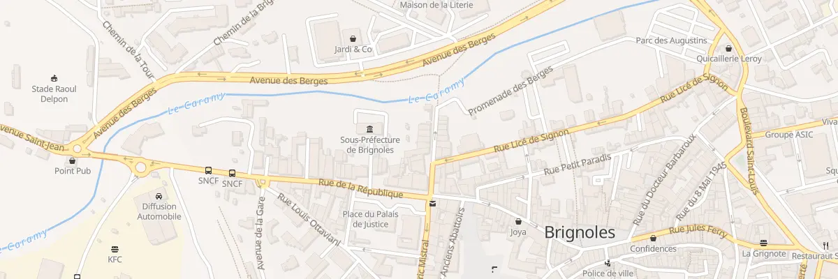 Plan du 8 Rue Sadi Carnot à Brignoles