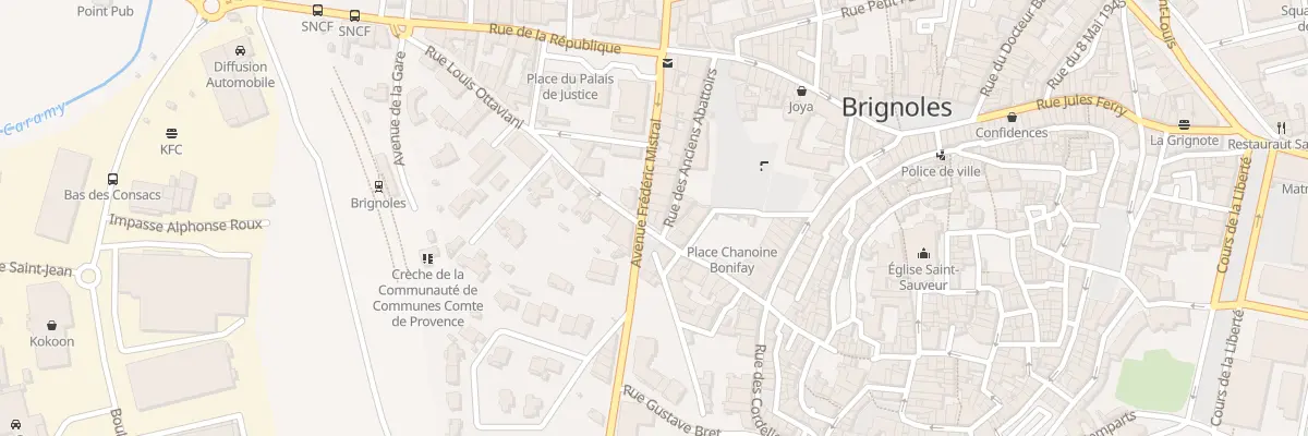 Plan du 21 Av Frédéric Mistral à Brignoles