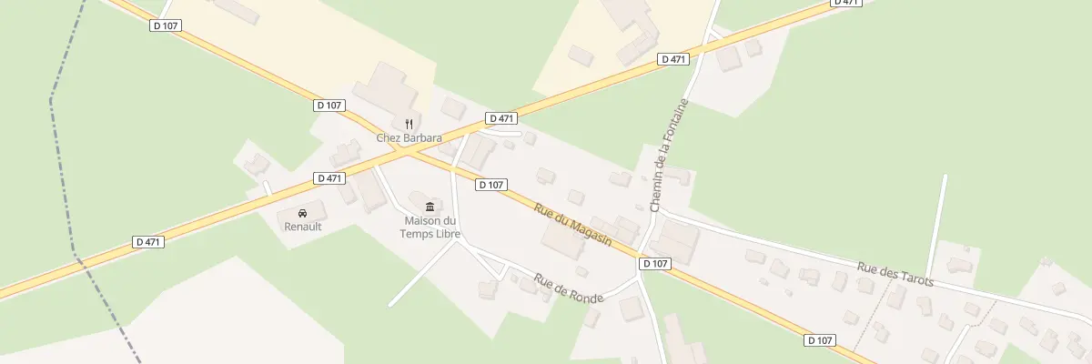 Plan du 16 Rue du Magasin à Censeau