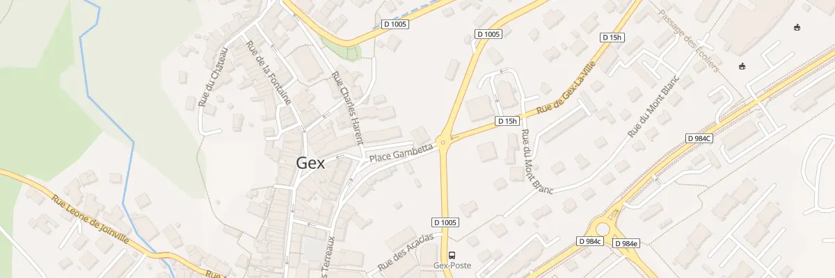 Plan du 62 Pl Gambetta à Gex