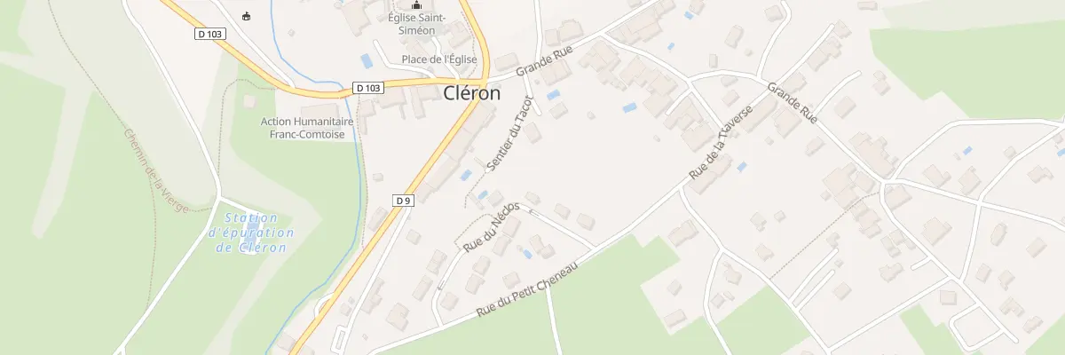 Plan du 2 Imp de la Fruitière à Cléron