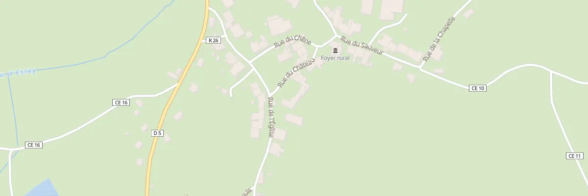 Plan du 30 Rue du Château à Esley