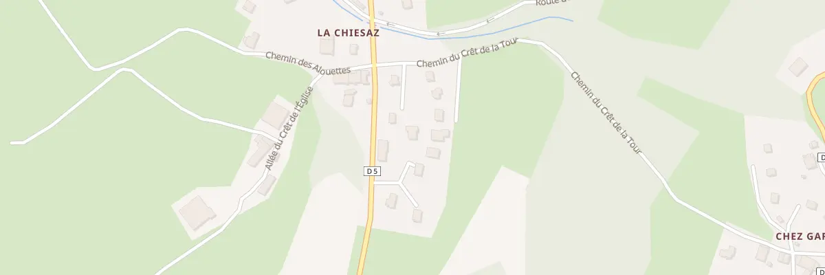 Plan du 535 Che du Crêt de la Tour à Viuz-la-Chiésaz