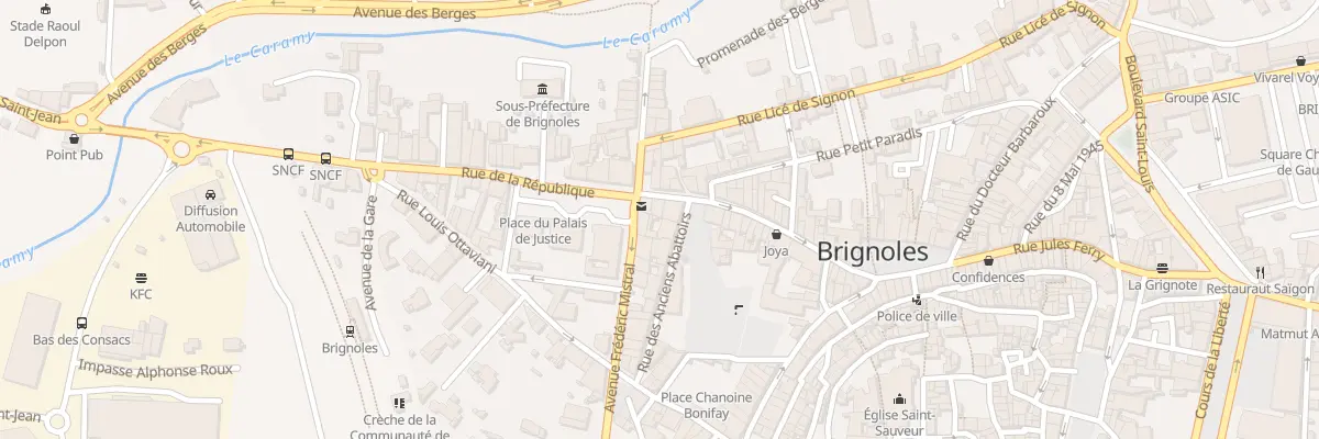 Plan du 45 Rue de la République à Brignoles