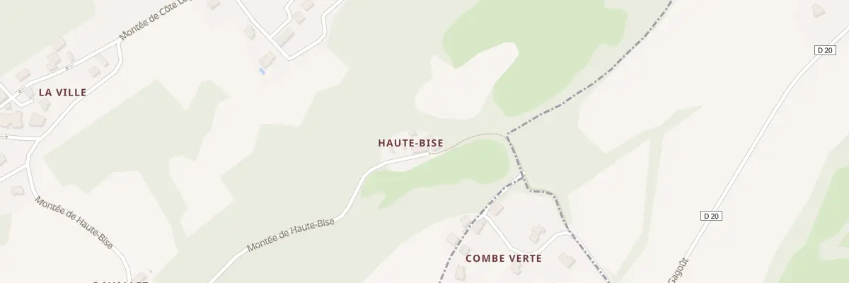 Plan du 5060 Haute Bise aux Mollettes