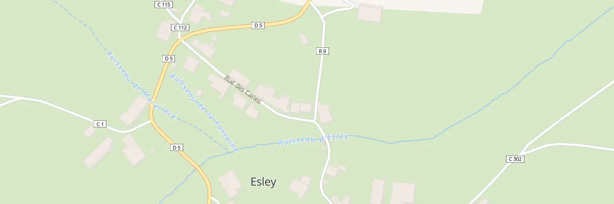 Plan du 177 Rue des Canes à Esley