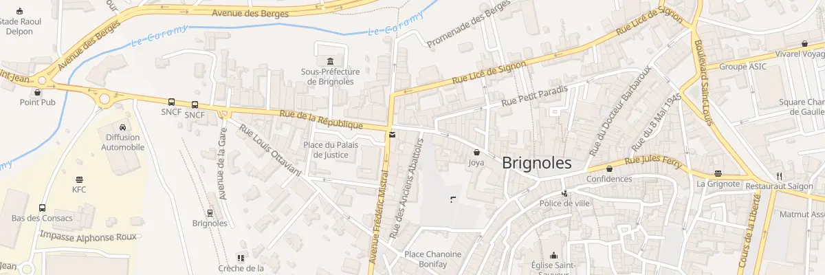 Plan du 43 Rue Republique à Brignoles