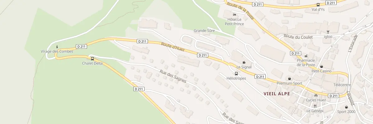 Plan du 882 Rte d’Huez à Huez