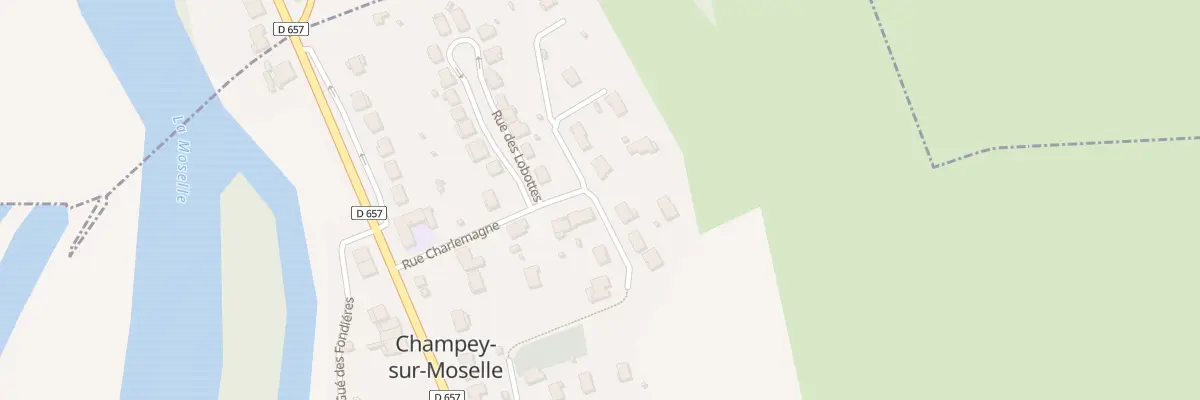 Plan du 1 Che de Derrière Le Château à Champey-sur-Moselle