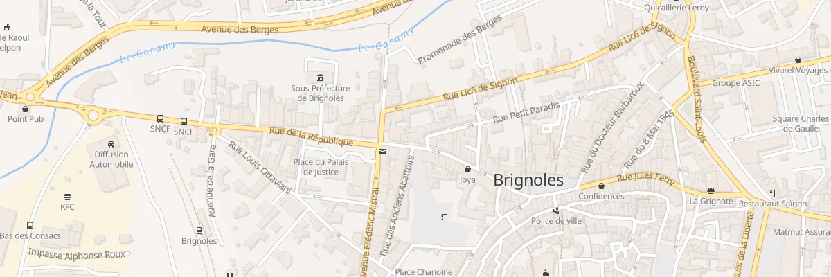 Plan du 34 Rue de la Republique à Brignoles