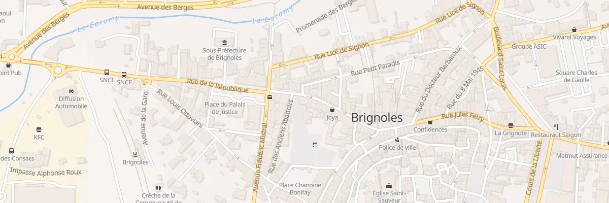 Plan du 41 Rue de la République à Brignoles