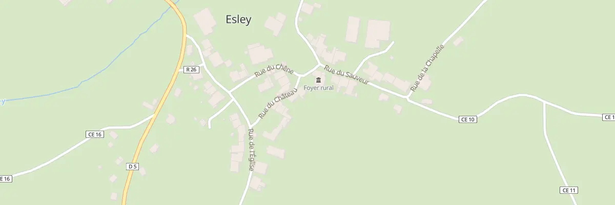 Plan du 74 Rue du Château à Esley