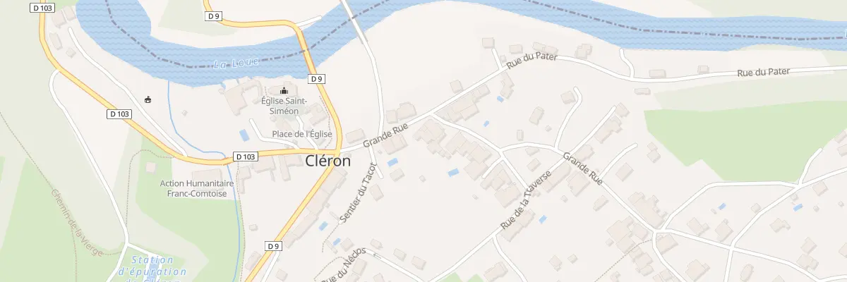 Plan du 8 Gr Grande Rue à Cléron
