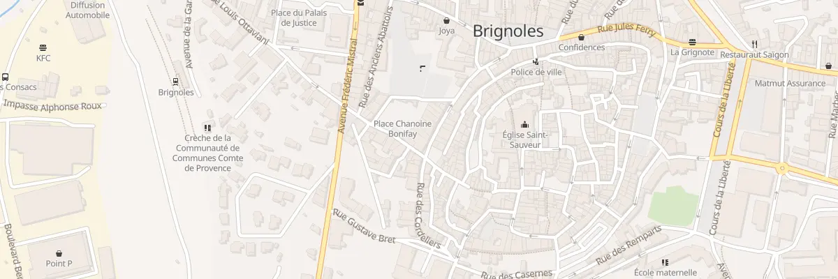 Plan du 26 Rue Entraigues à Brignoles