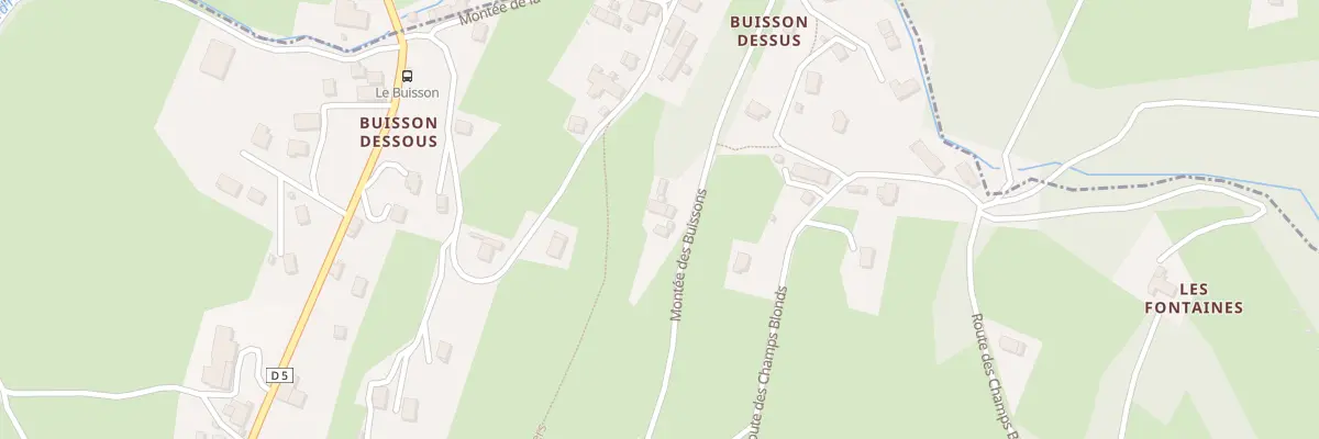 Plan du 868 Mte des Buissons à Gruffy