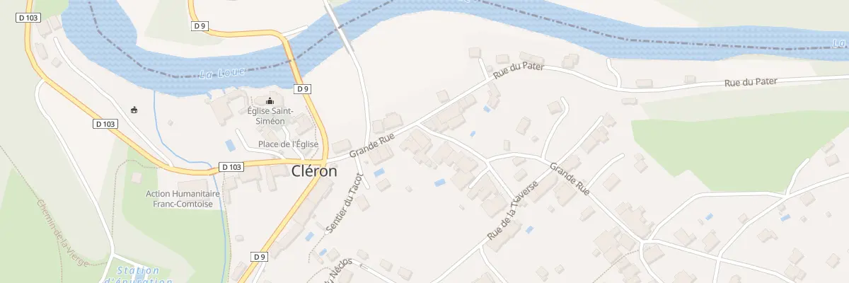 Plan du 12 Gr Grande Rue à Cléron