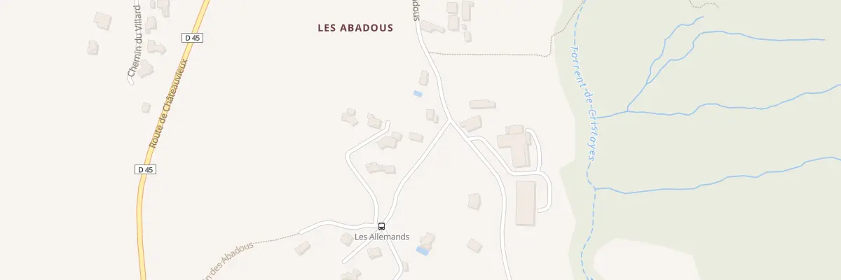 Plan du 9004 Che des Abadous à Gap