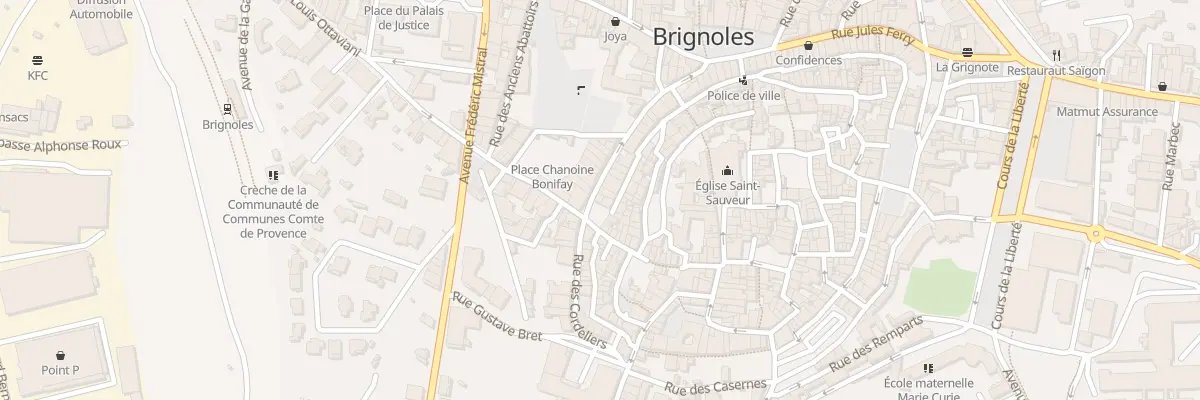 Plan du 1 Pl Jean Raynaud à Brignoles