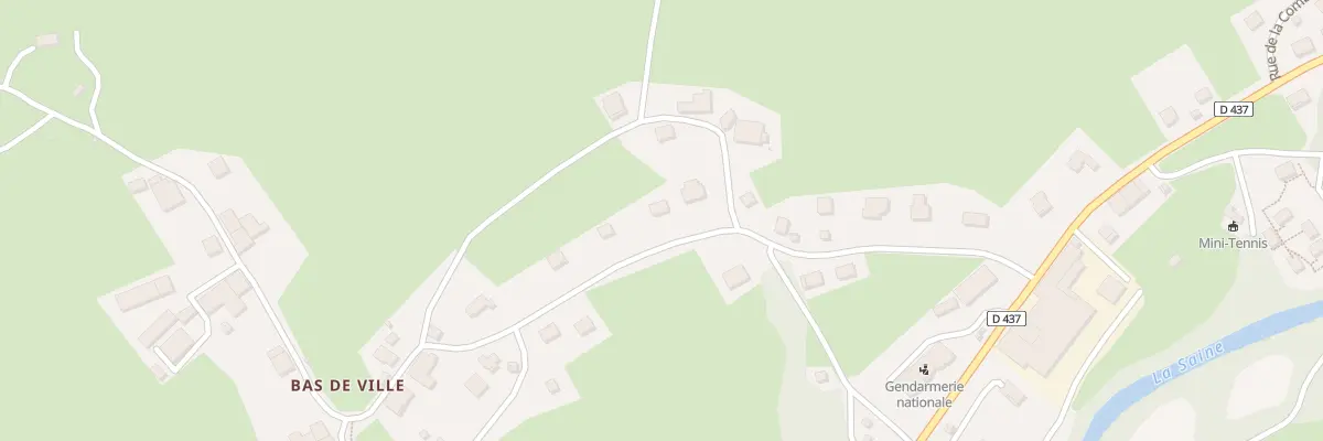 Plan du 20 Bas de Ville à Foncine-le-Haut