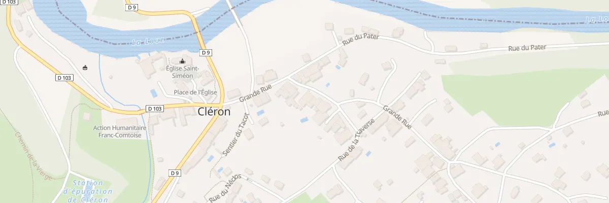 Plan du 16 Gr Grande Rue à Cléron