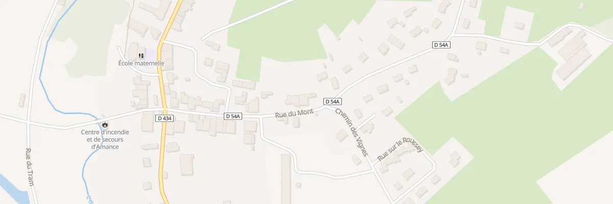Plan du 15 Rue du Mont à Amance