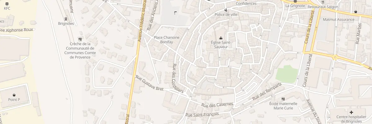 Plan du 4 Rue de l’Hôpital Vieux à Brignoles