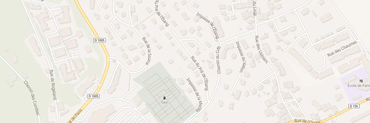 Plan du 153 Rue du Pré de l’Etang à Gex