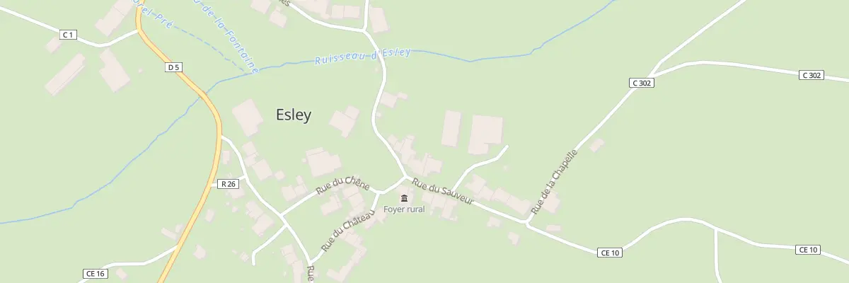 Plan du 135 Rue du Sauveur à Esley