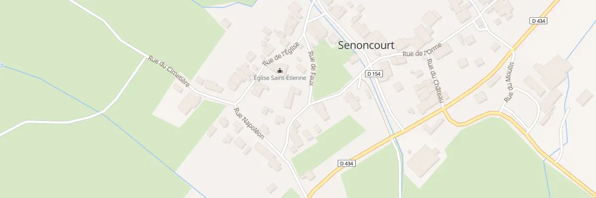Plan du 2 Rue du Couvent à Senoncourt