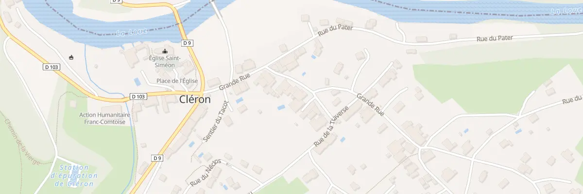 Plan du 22 Gr Grande Rue à Cléron