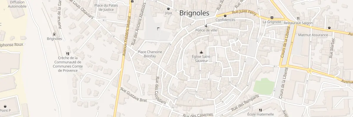 Plan du 10 Rue Plan de Sauve à Brignoles