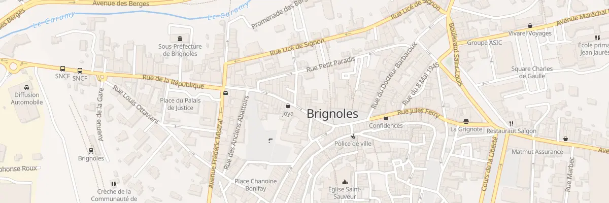 Plan du 18 Rue de la République à Brignoles